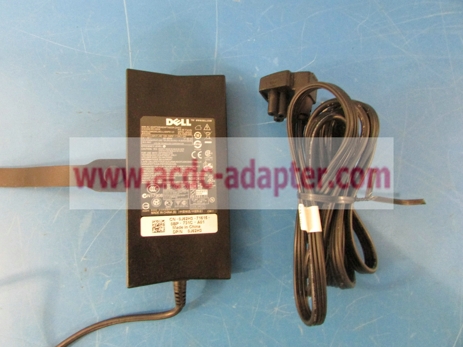 NEW Dell J62H3 90W-AC Power Supply Adapter 19.5V 4.62A LA90PE1-01 NEW Dell J62H3 90W-AC Power Supply Adapter 19.5V 4.62A LA90PE1-01